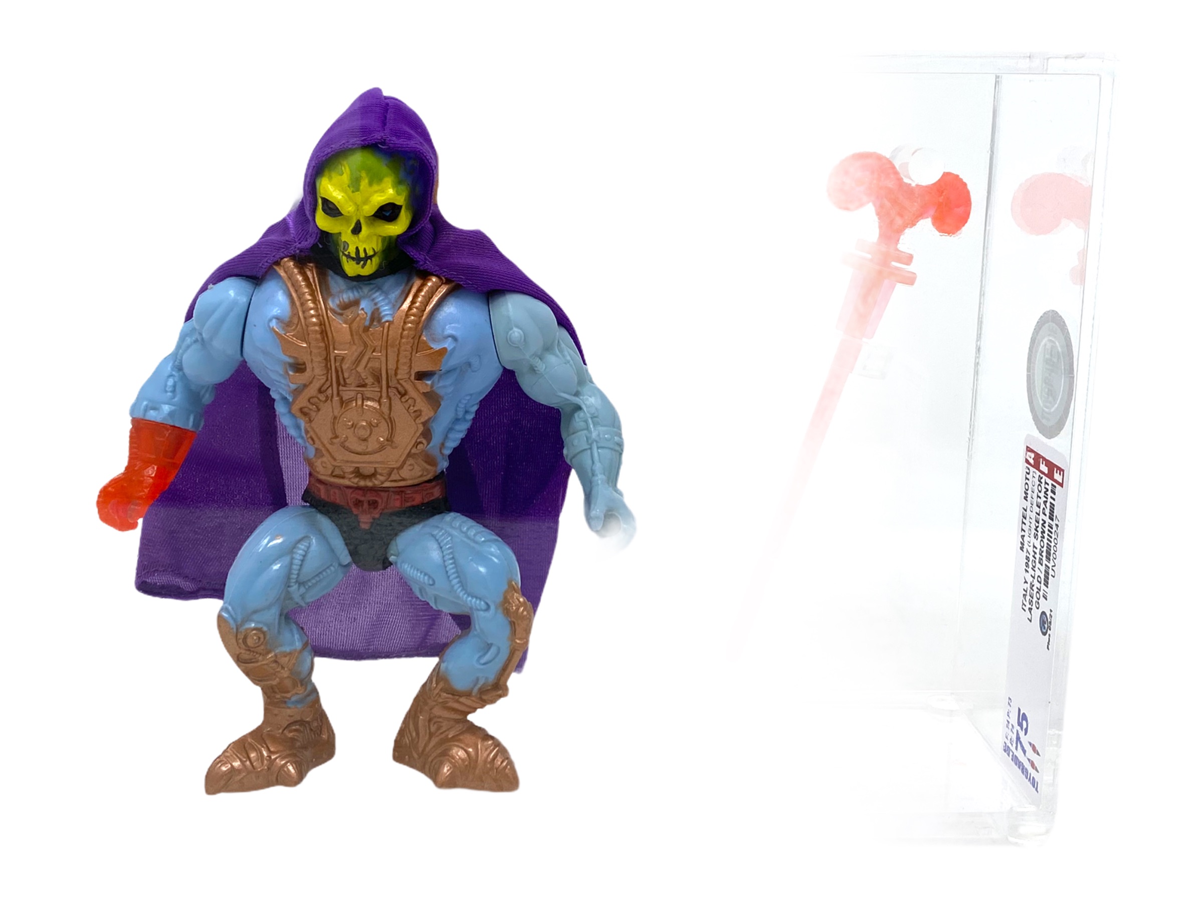 Laser Light Skeletor - AFE Gegraded - He-Man Masters of the Universe - MOTU - UKG AFA